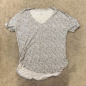 Oversized leopard print tee